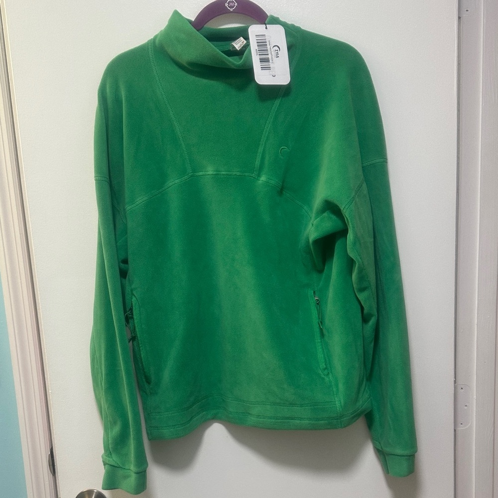 Zyia fairway fleece cora pullover size L